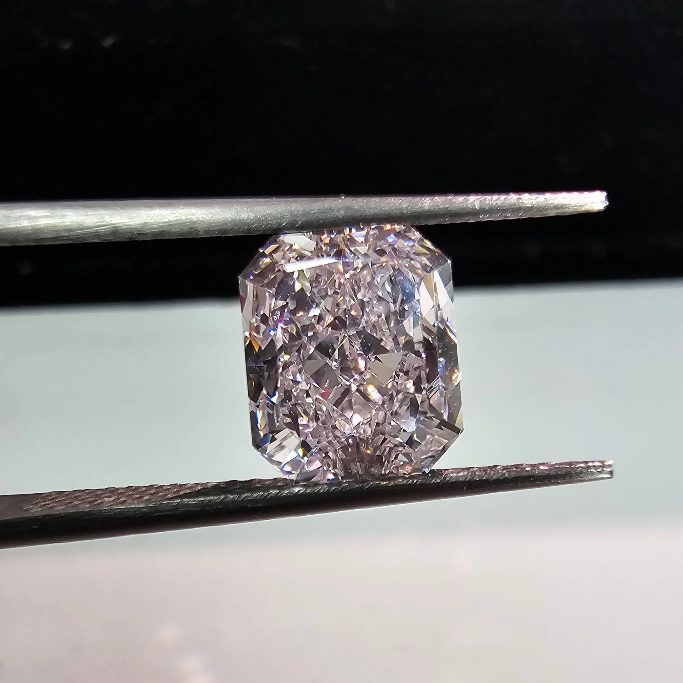 2.42ct GIA Flawless Very Light Pink Elongated Radiant Cut - Loose