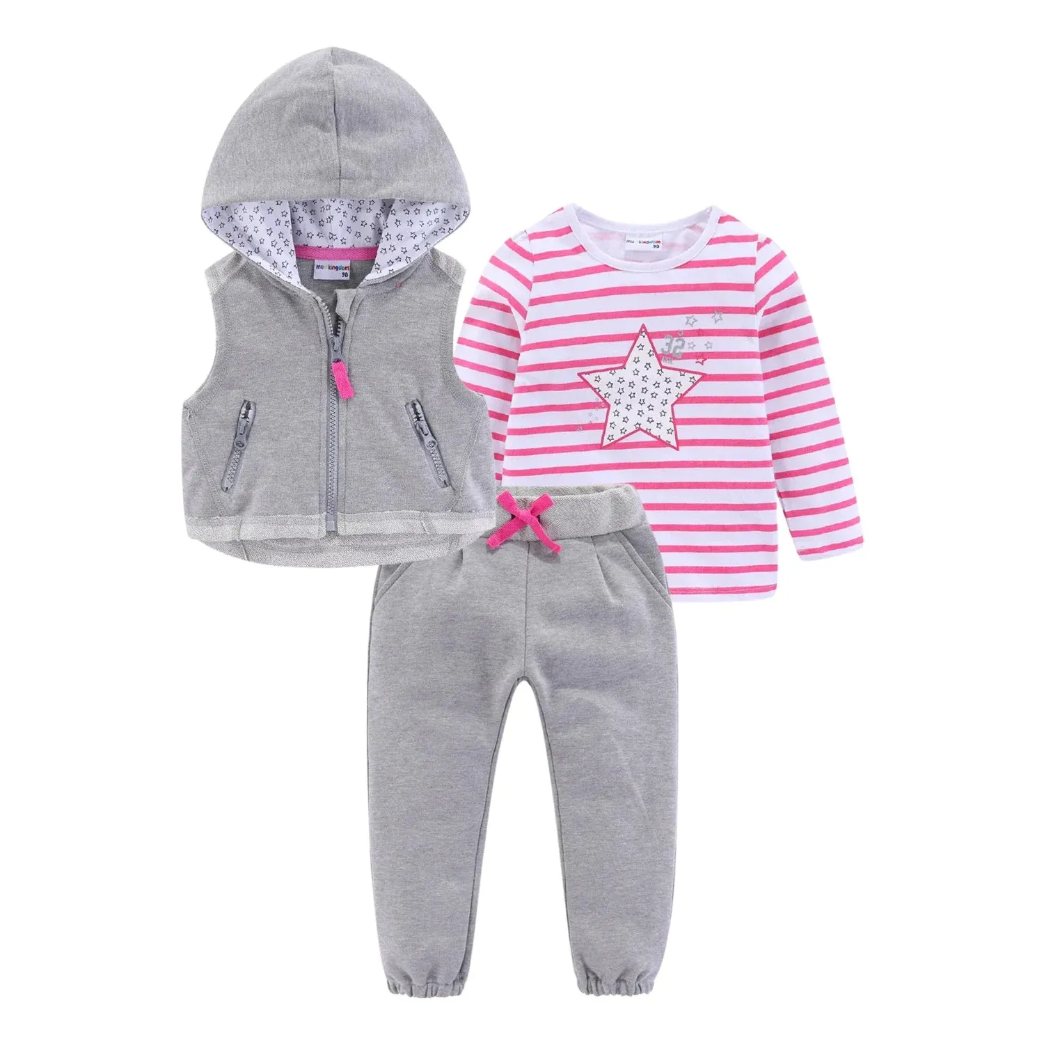 3Pcs Jogger Zip Hoodies  Outfit