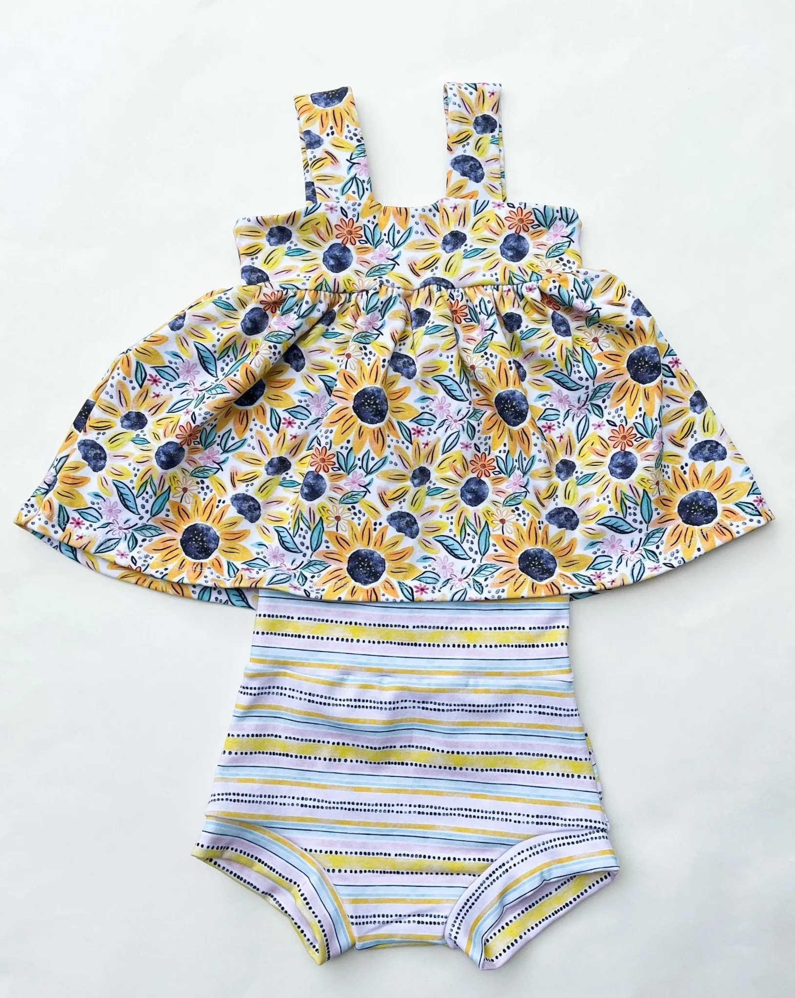 Baby Girl Sunflower Outfit - Cute and Comfortable Floral Clothes for Kids