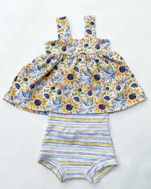 Baby Girl Sunflower Outfit - Cute and Comfortable Floral Clothes for Kids