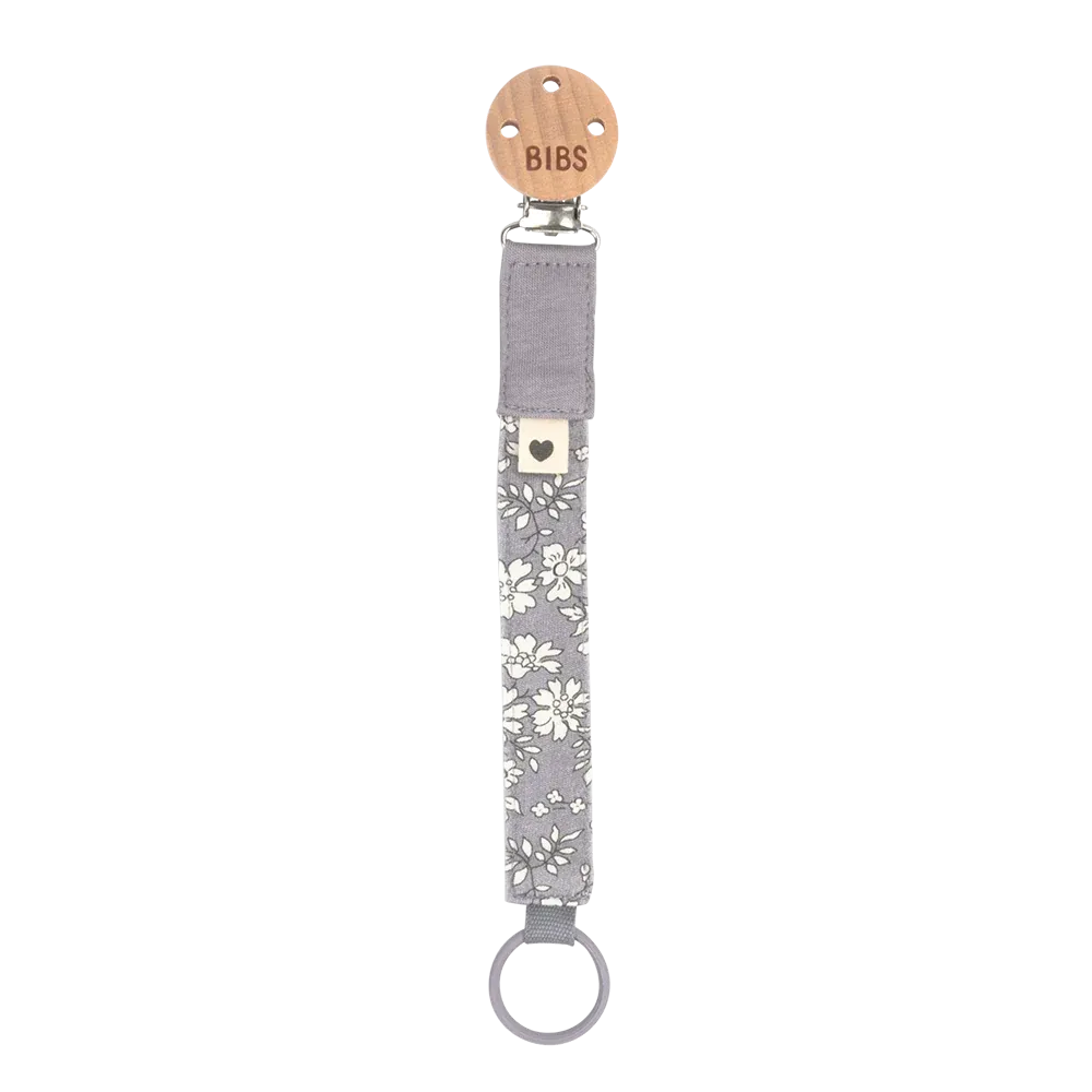 BIBS x LIBERTY Pacifier Clip Capel - Fossil Grey