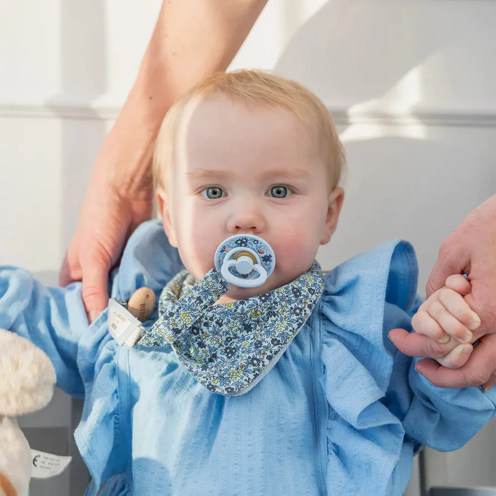BIBS x LIBERTY Pacifier Clip Capel - Fossil Grey