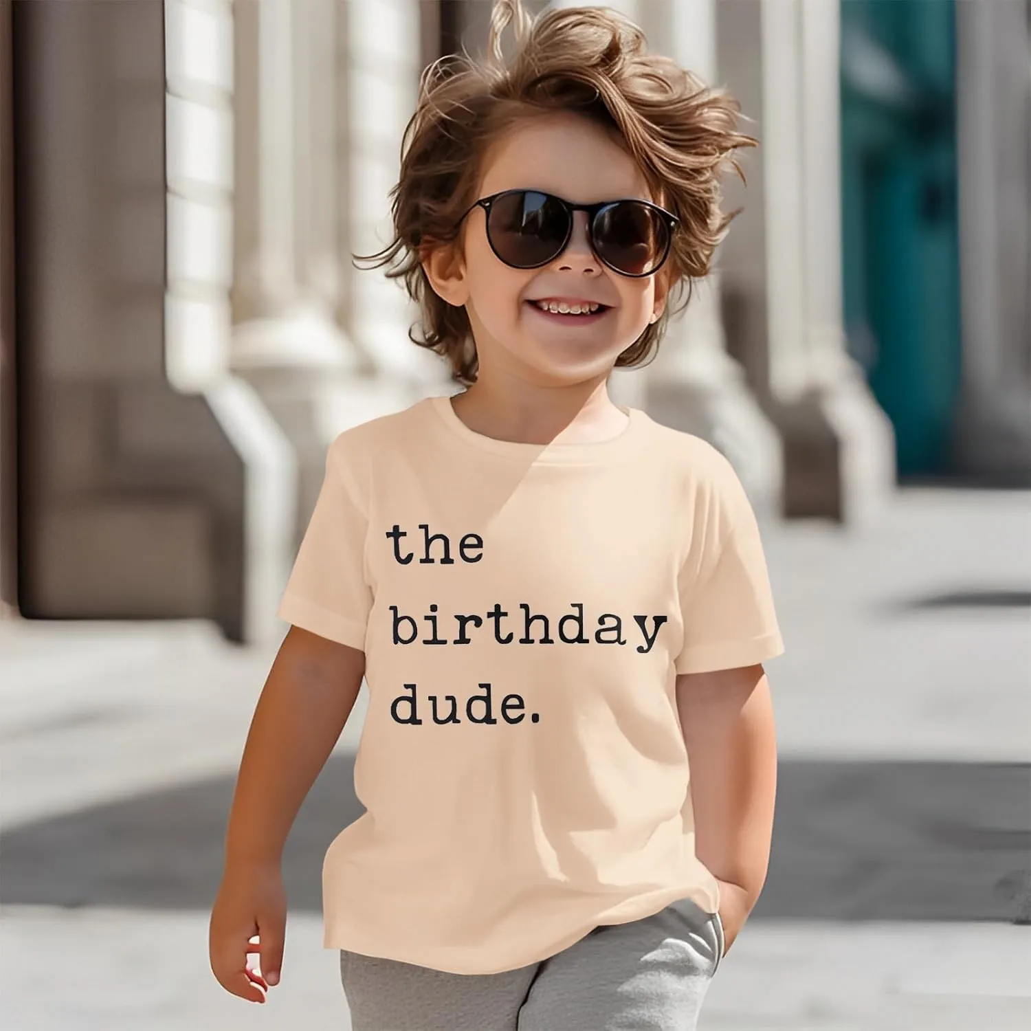 Birthday Boy Shirt Birthday Dude Tshirt 2nd 3rd 4th 5th 6th Toddler Boys B-Day Party Tee Tops