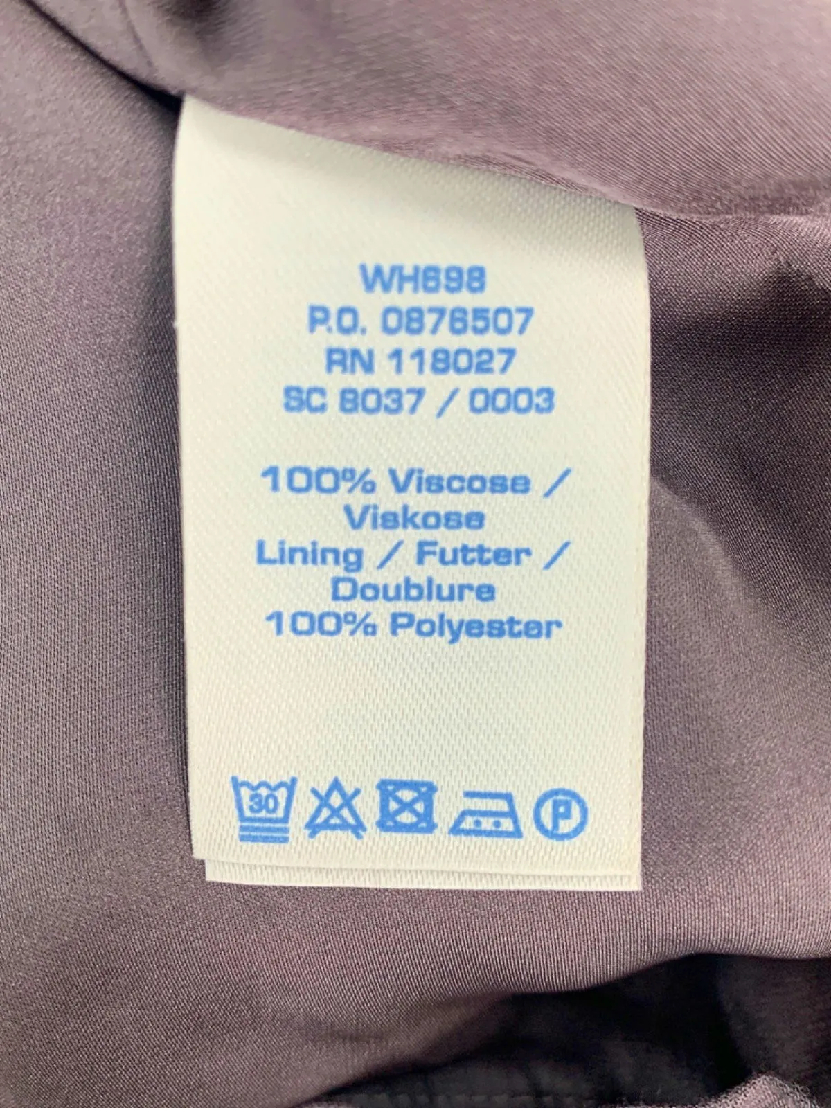 Boden Purple Embroidered Dress UK 14