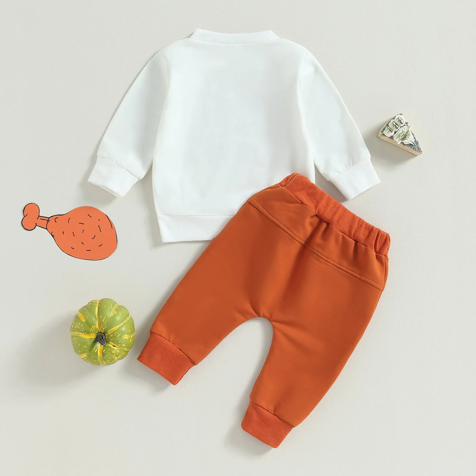 Boys Gobble Letter Print Outfits Sets