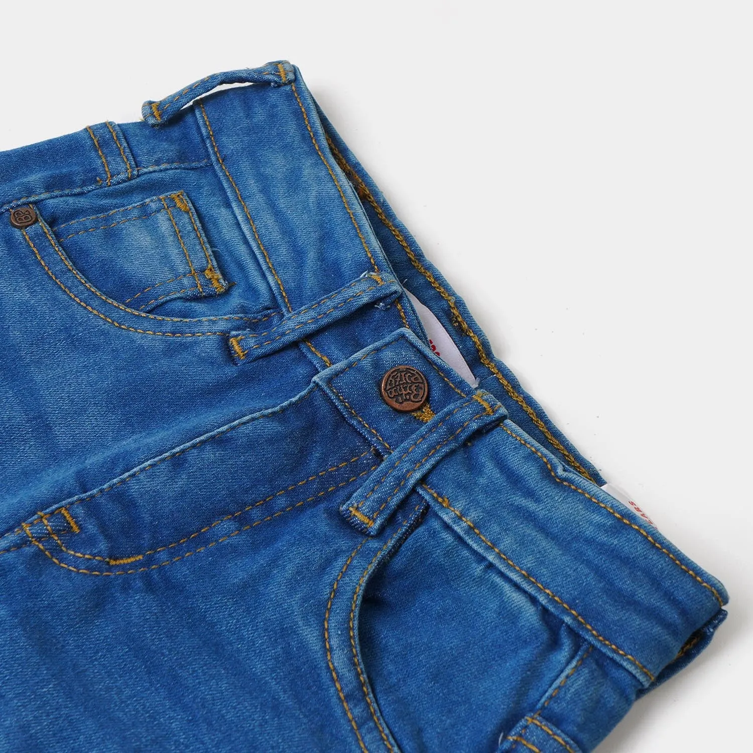 Boys Pant Denim Character- Mid Blue