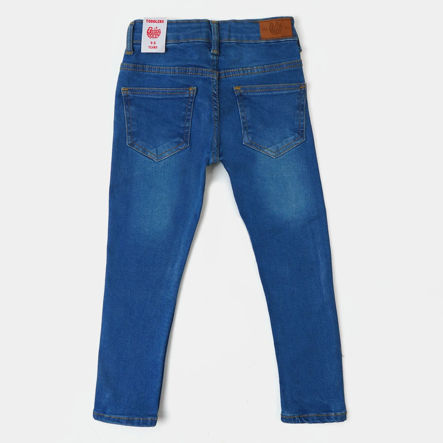 Boys Pant Denim Character- Mid Blue