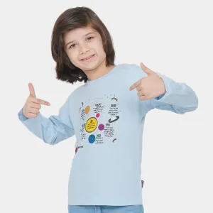 Boys T-Shirt F/S Solar System - Sky Blue