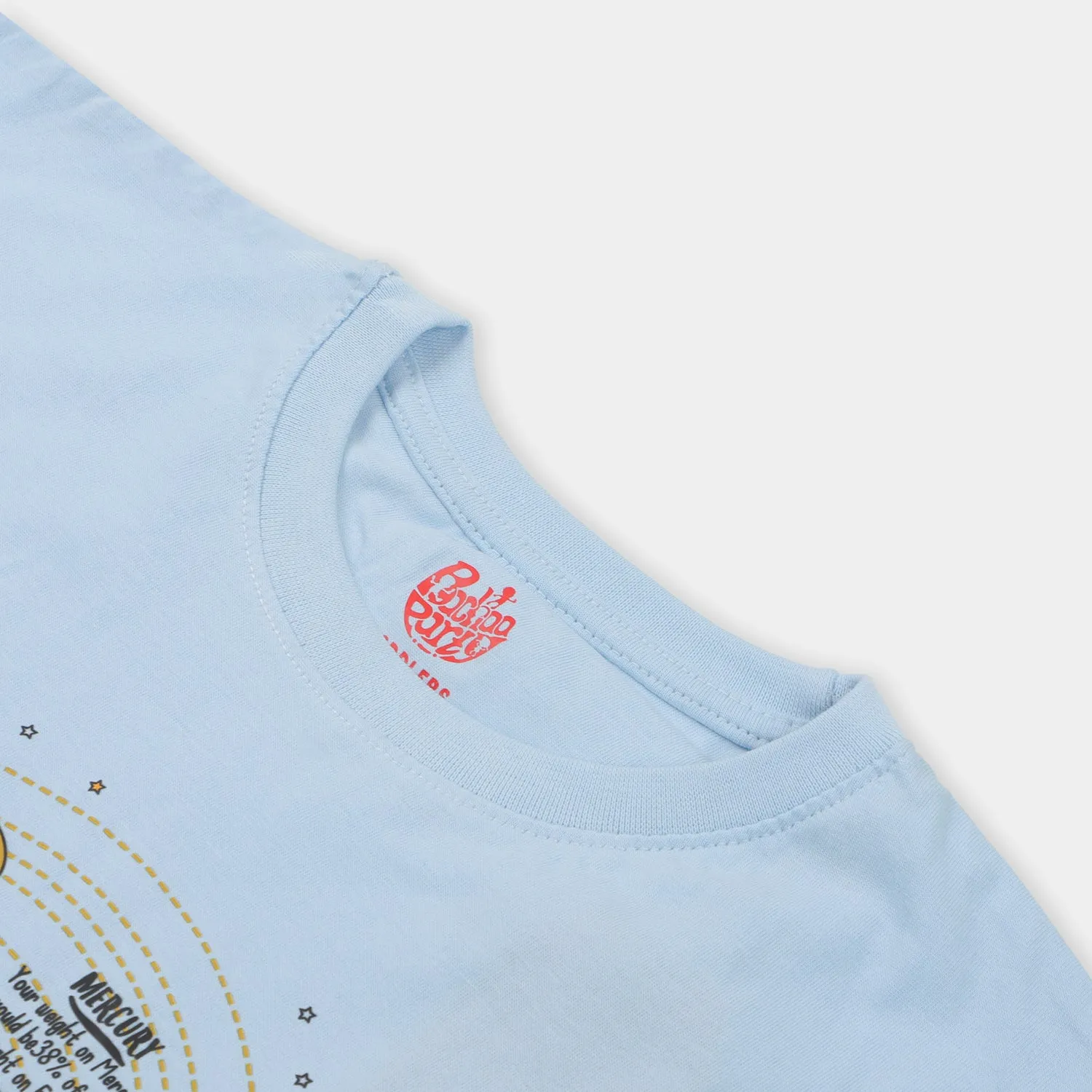 Boys T-Shirt F/S Solar System - Sky Blue