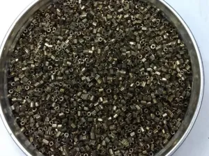 Brown Metallic 2 Cut Glass Seed Beads- 2 mm