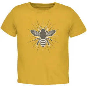 Bumble Bee Rays Gold Toddler T-Shirt