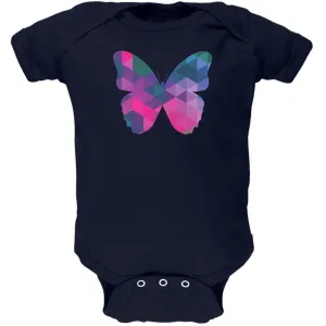 Butterfly Geometric Navy Soft Baby One Piece