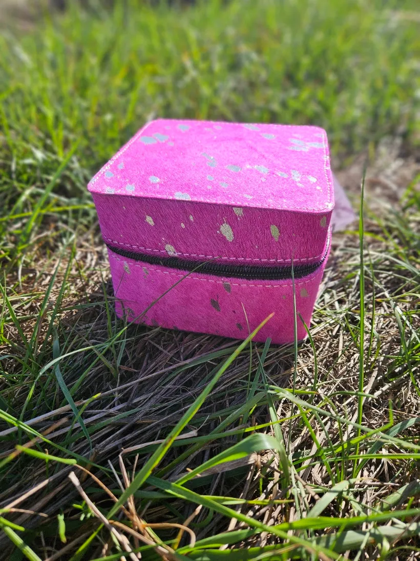 Cowhide Jewelry Box