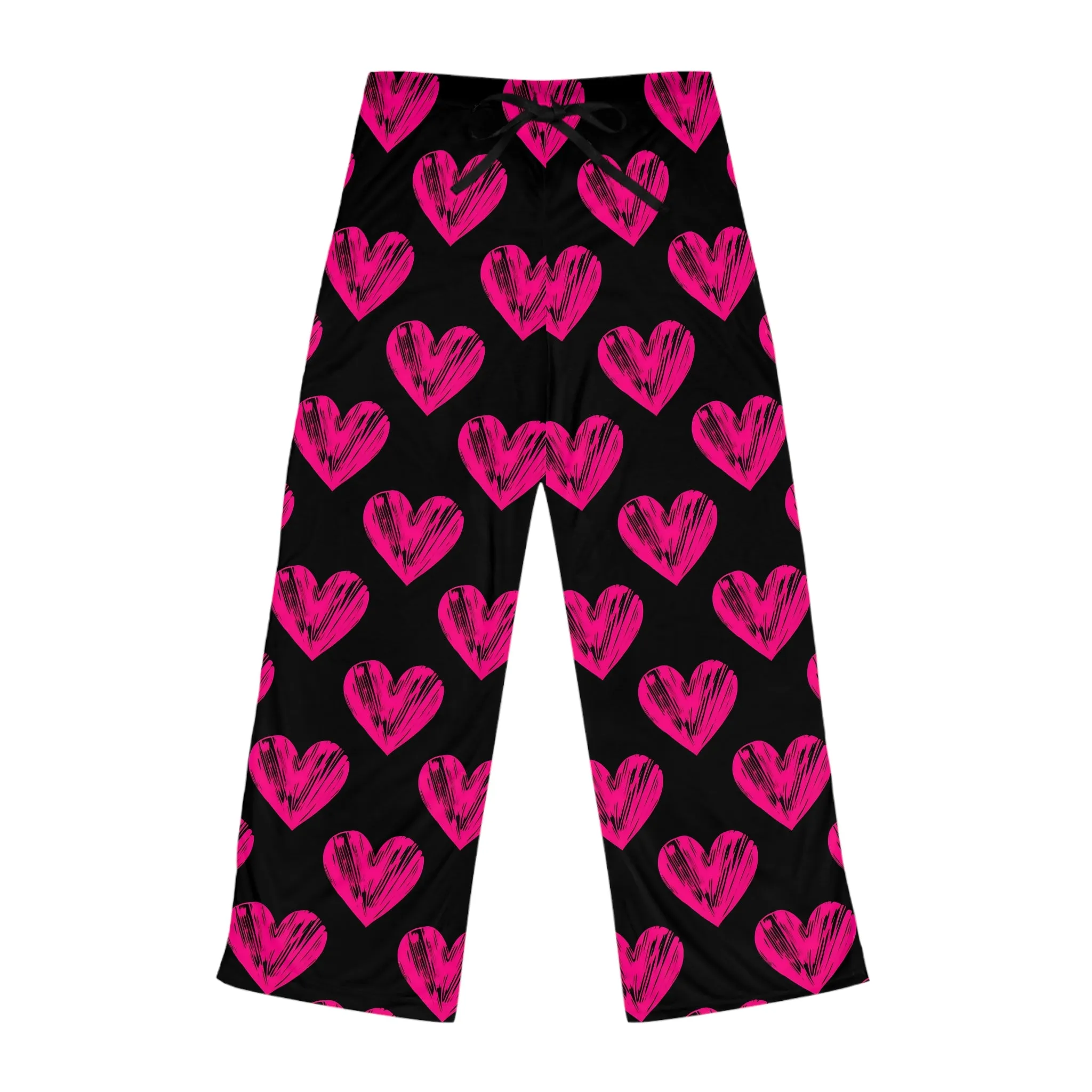 Cozy Heart Print Pajama Pants for Women - Perfect for Valentine's Day