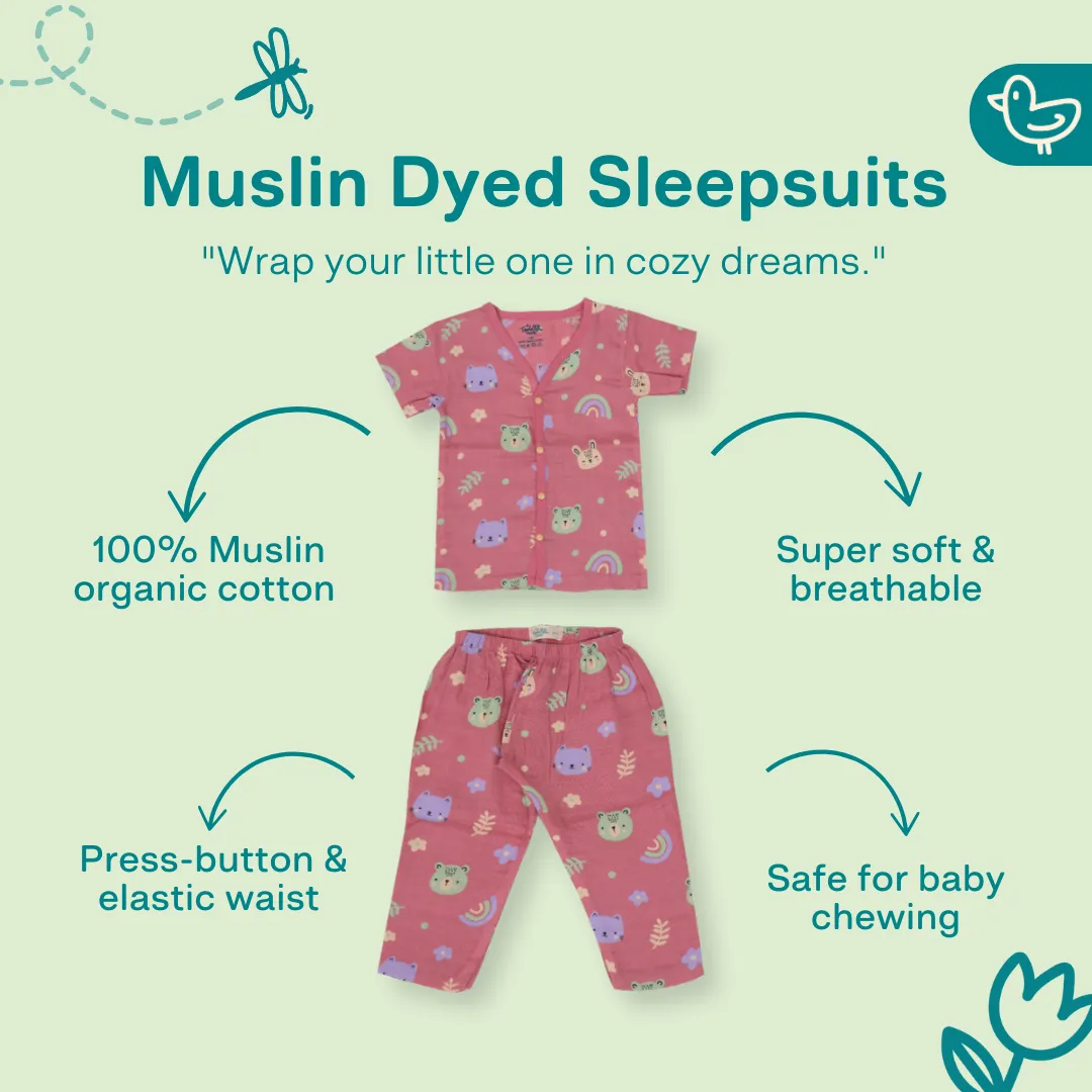 Dreamy Garden - Muslin Sleep Suit for babies and kids (Unisex)