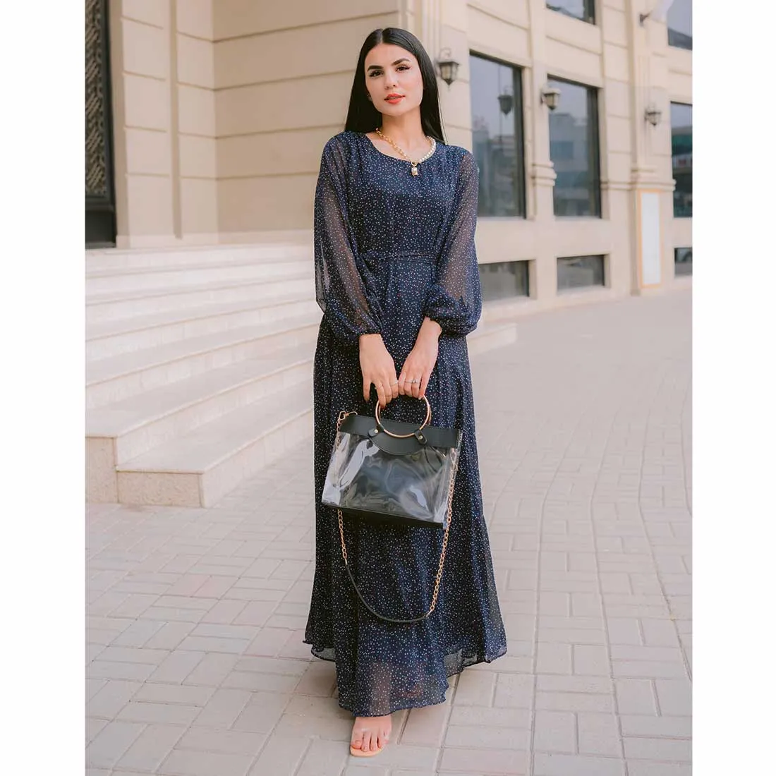 Empire maxi dress.