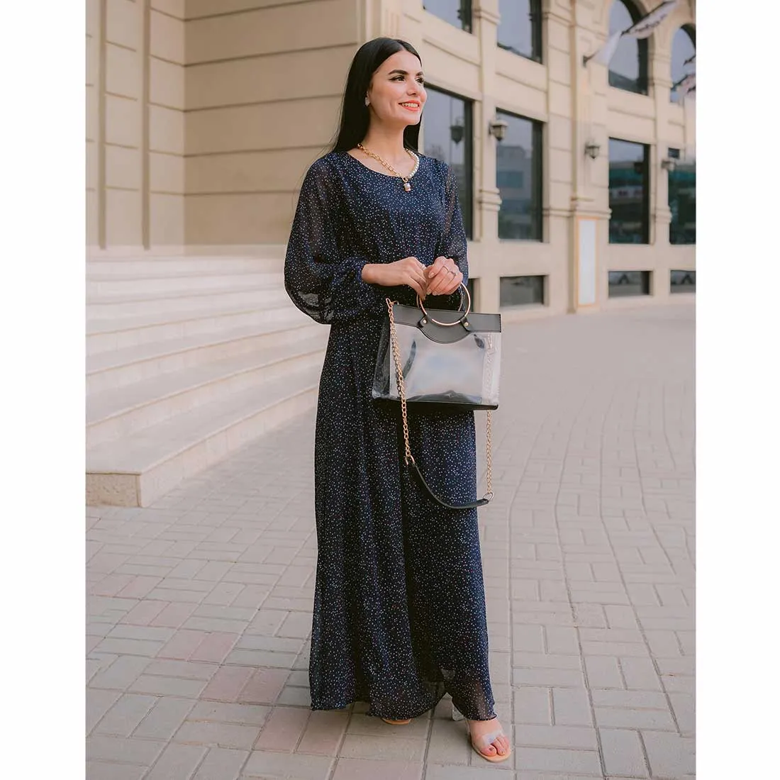 Empire maxi dress.