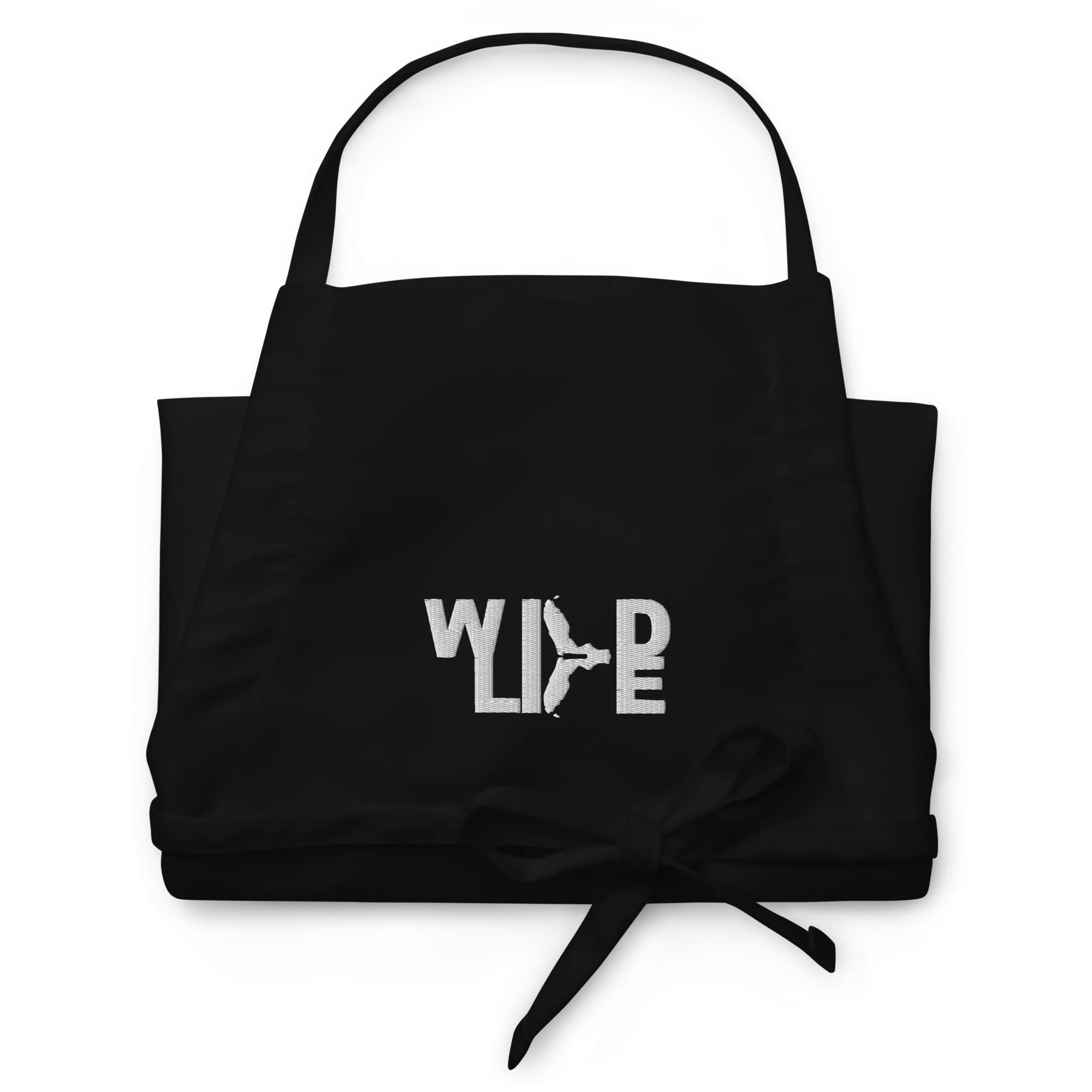Florida Wildlife Logo in White Embroidered Apron by Crystalyn