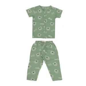 Fuzzy Bear - Muslin Sleep Suit for babies and kids (Unisex)