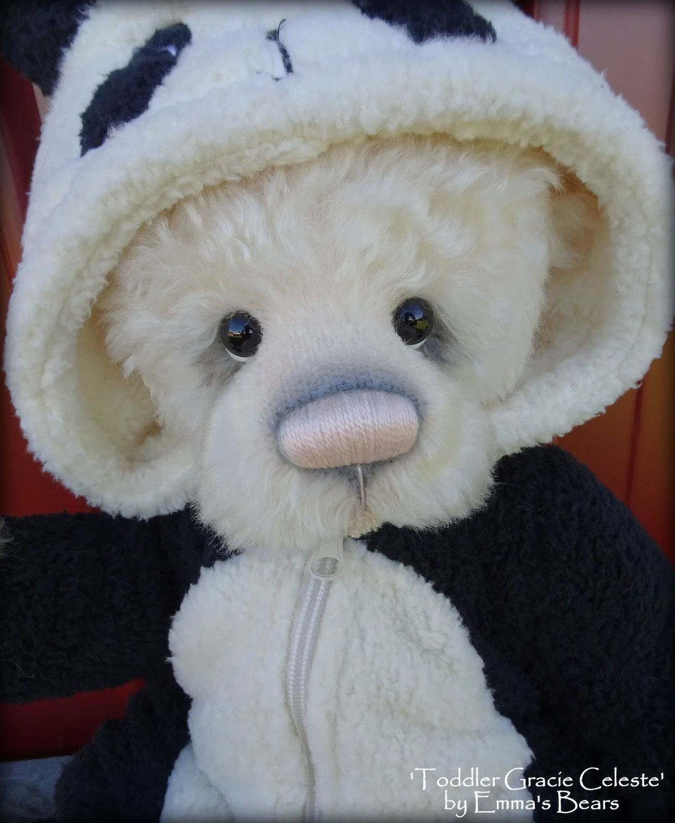 Gracie Celeste - 17in MOHAIR Artist toddler style Bear by Emmas Bears - OOAK