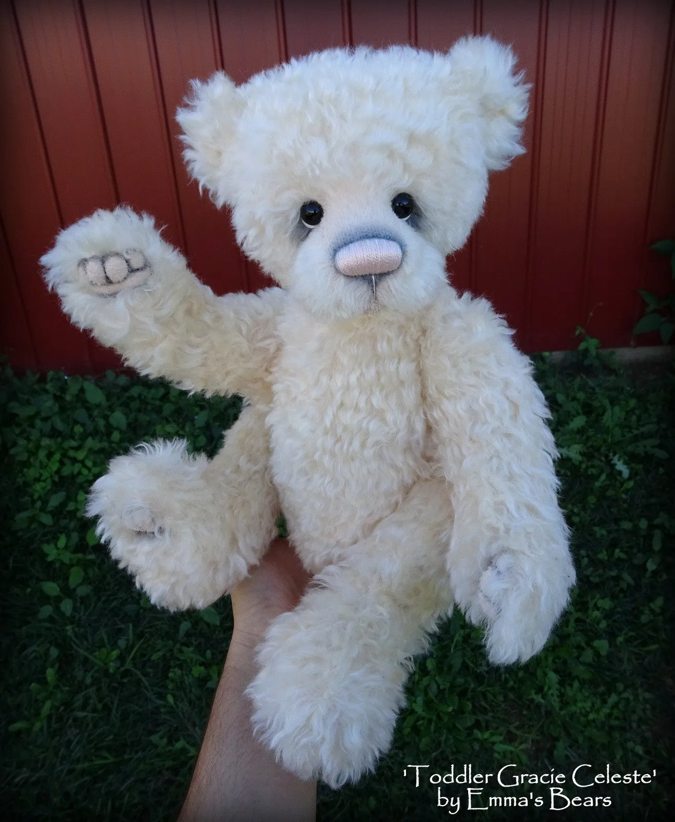 Gracie Celeste - 17in MOHAIR Artist toddler style Bear by Emmas Bears - OOAK