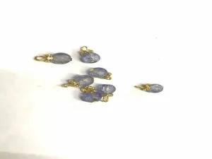 Gray Glass Beads Hanging - 8 mm