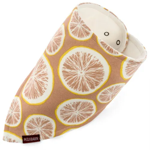 Greige Baby Kerchief Bib