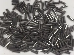 Hematite Gray Opaque Pipe Seed Beads (Wholesale)