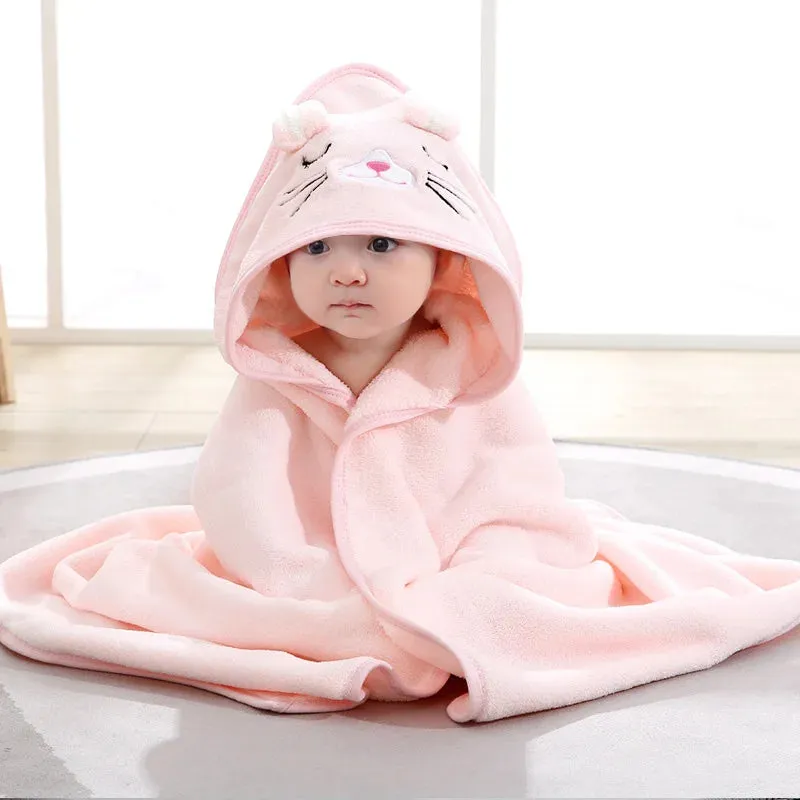 Hooded Animal Baby Bath Towel