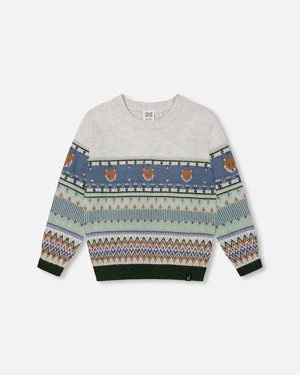 Jacquard Sweater - Fox