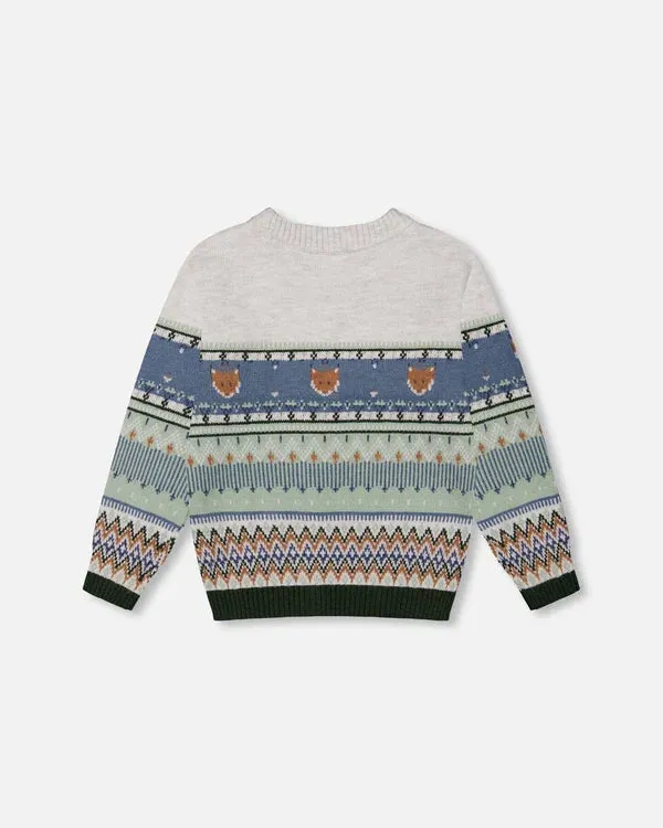 Jacquard Sweater - Fox