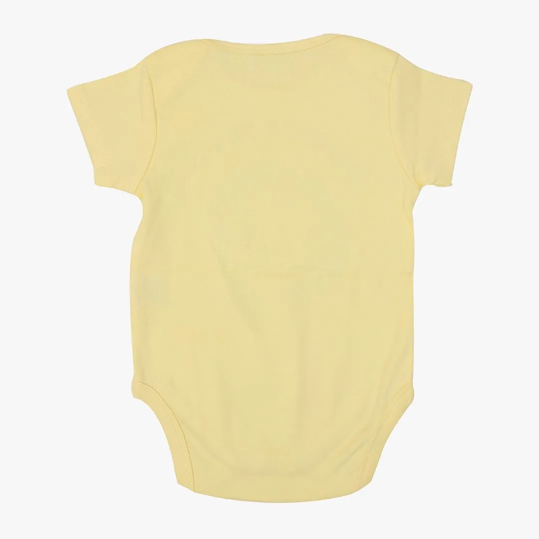Lemon Yellow - Cotton Romper for Babies