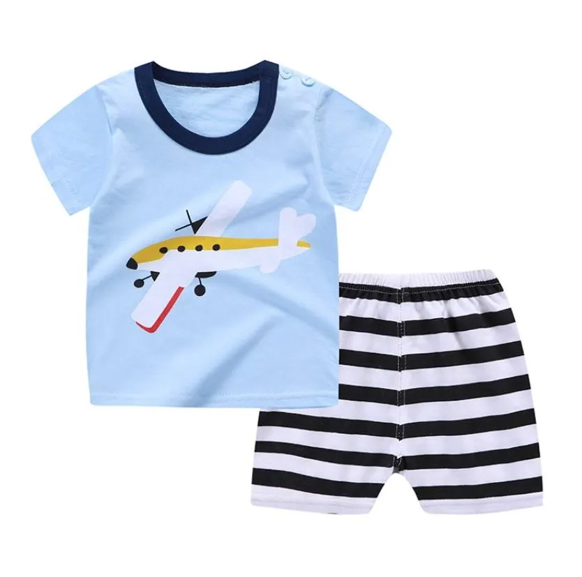 Little Pilot and Little Blue Whale Baby and Toddler Shorts Set of 2