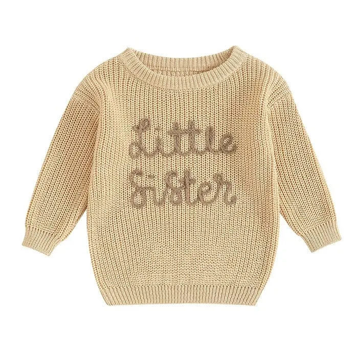 Little Sister Knitted Baby Sweater