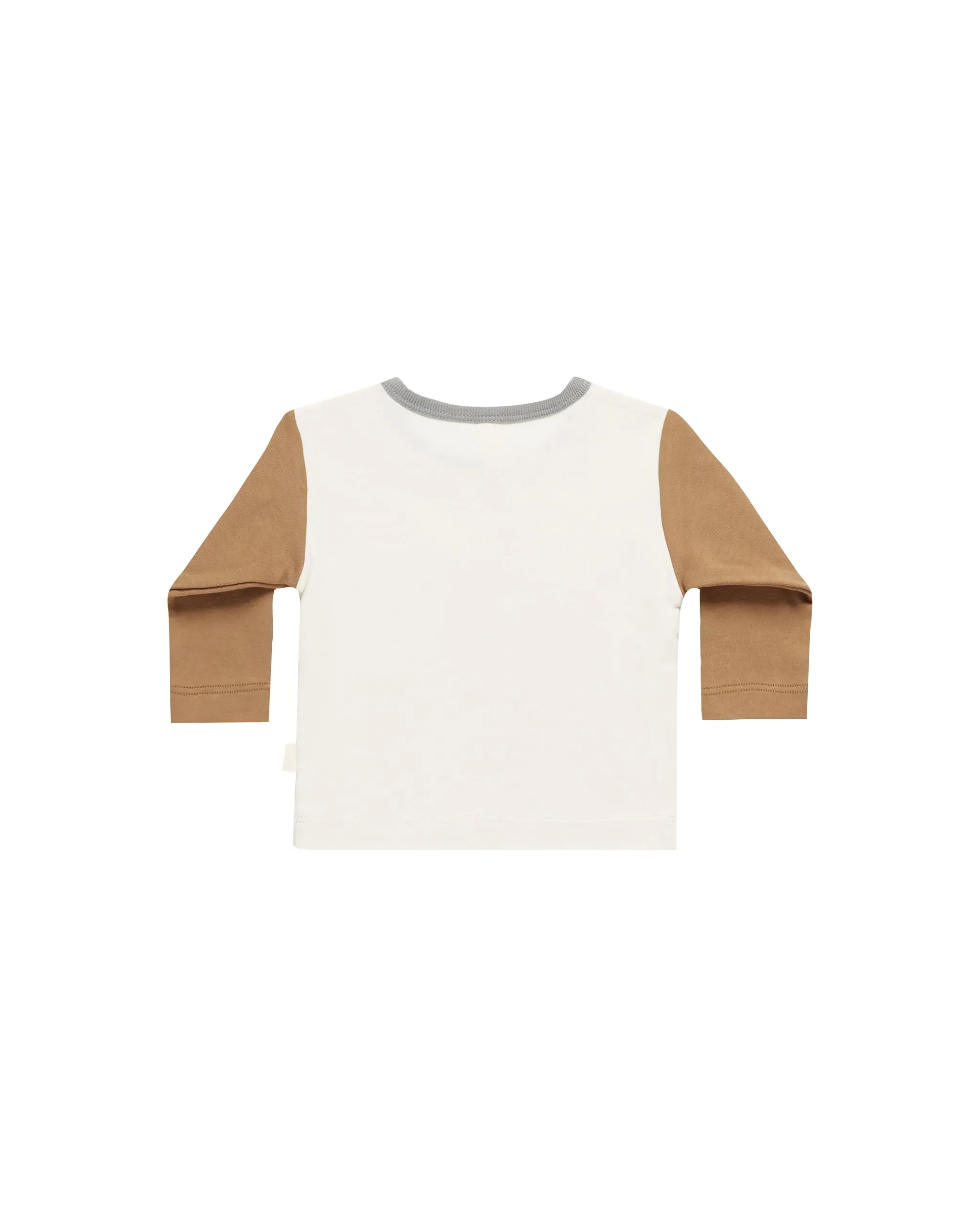 Long Sleeve Pocket Tee | Color Block