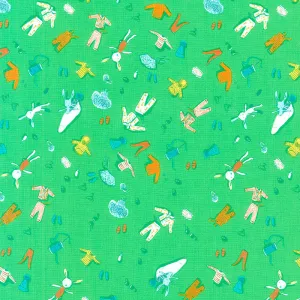 Lucky Rabbit - Doll Clothes Green Yardage