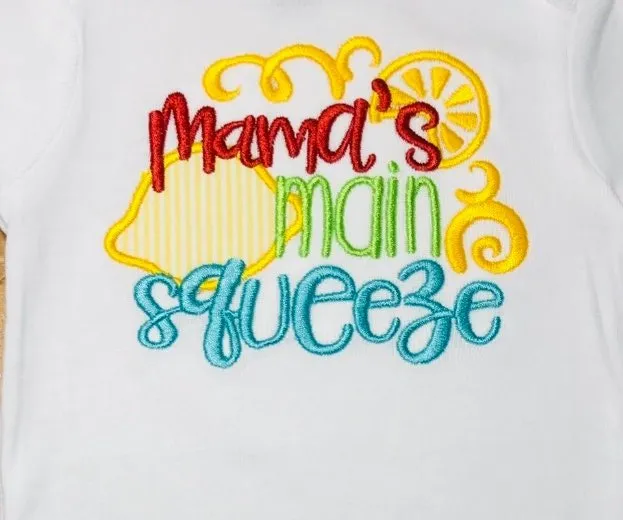 Mamas Main Squeeze Baby Toddler T-Shirt, Summer Vacation Kids  Clothes