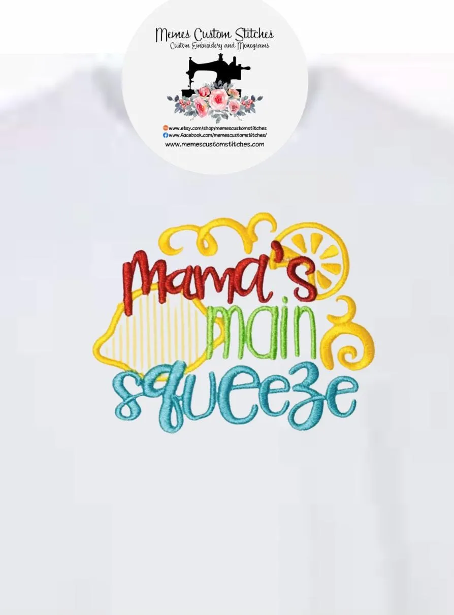 Mamas Main Squeeze Baby Toddler T-Shirt, Summer Vacation Kids  Clothes