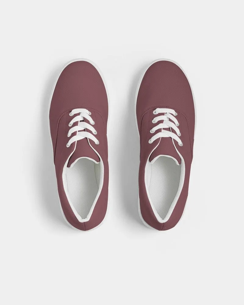 Medium Dark Pink Men's Canvas Sneakers | Men's | Medium Dark Pastel Pink | C0M60Y30K60