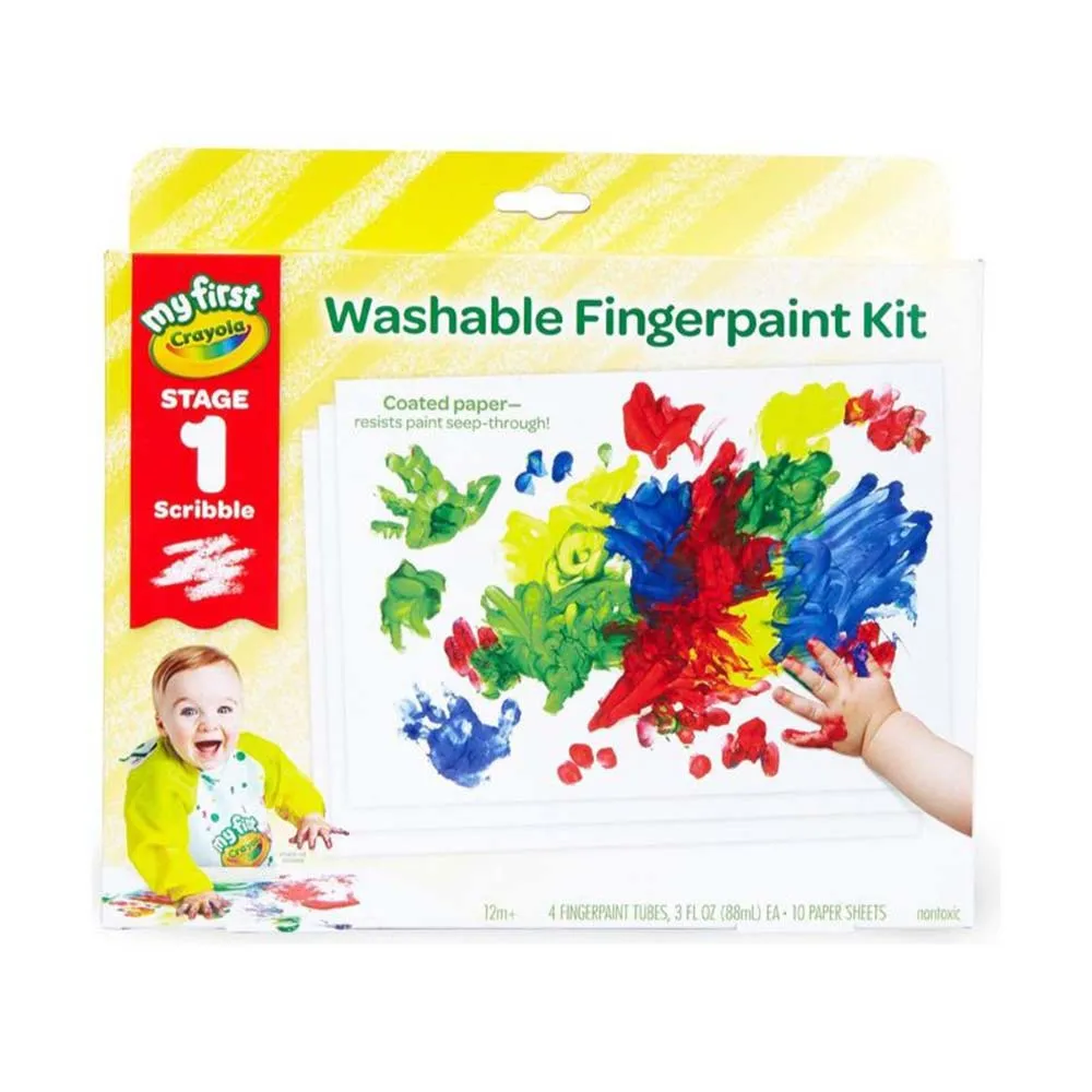 My First Crayola Washable Fingerpaint Kit, Stage 1