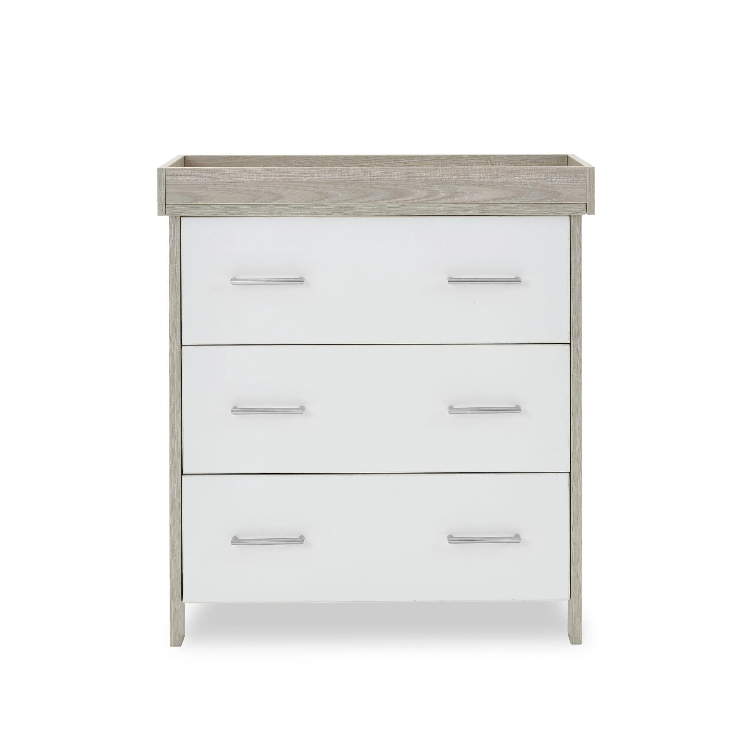 Nika 2 Piece Nursery Furniture Set - Grey Wash & White