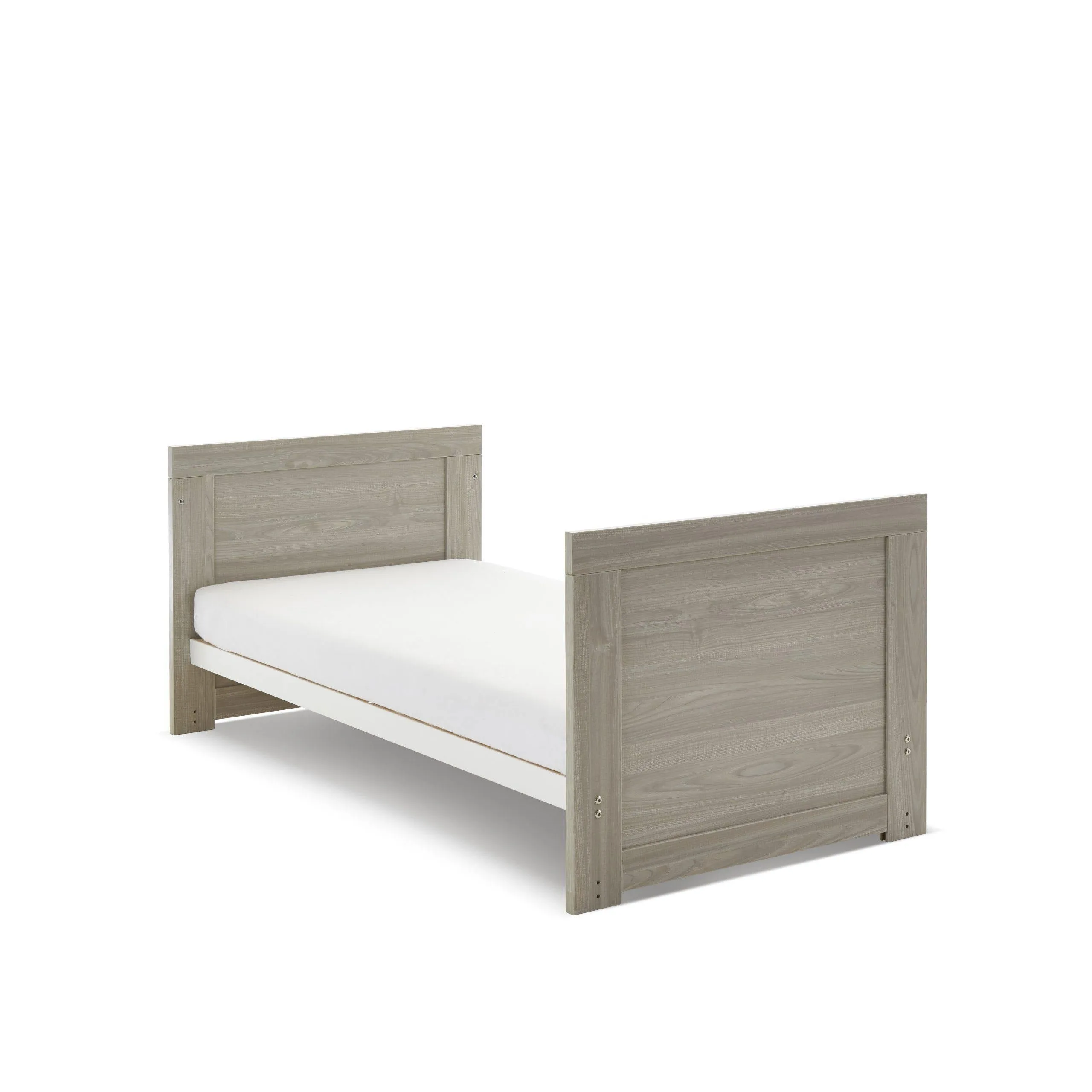 Nika 2 Piece Nursery Furniture Set - Grey Wash & White