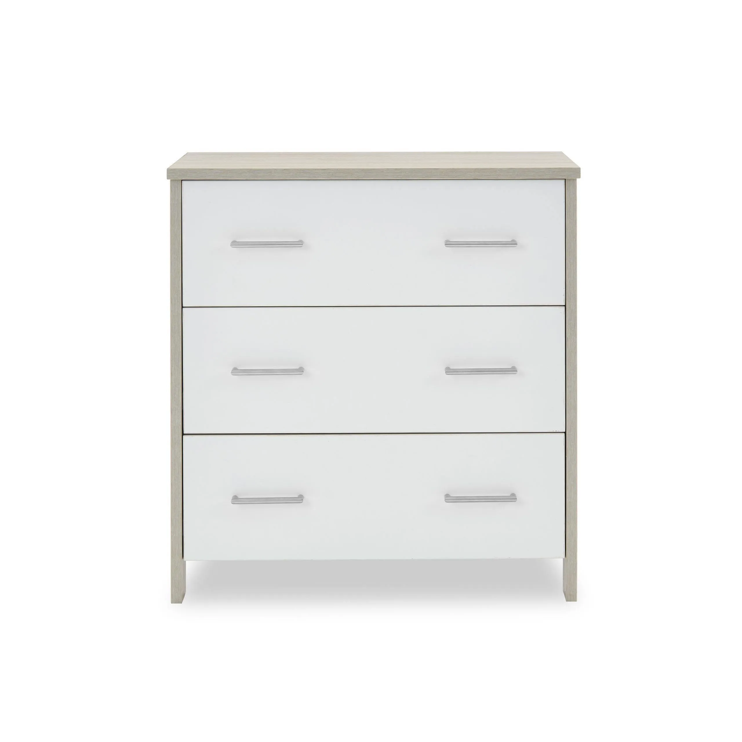 Nika 2 Piece Nursery Furniture Set - Grey Wash & White