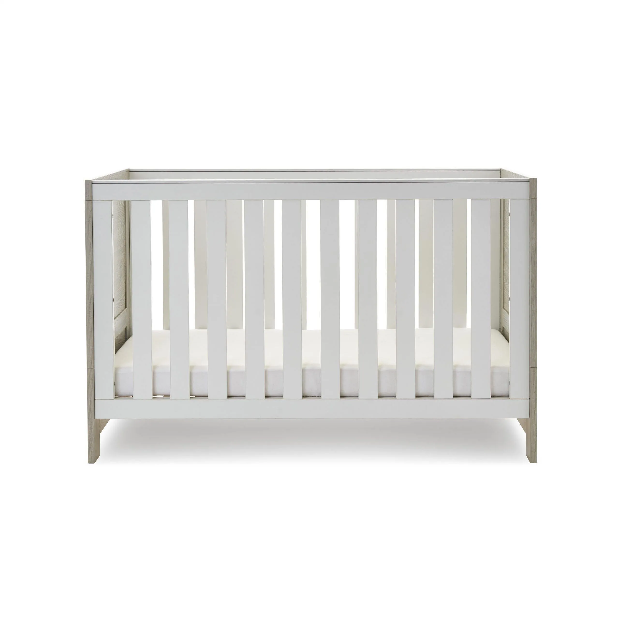 Nika 2 Piece Nursery Furniture Set - Grey Wash & White