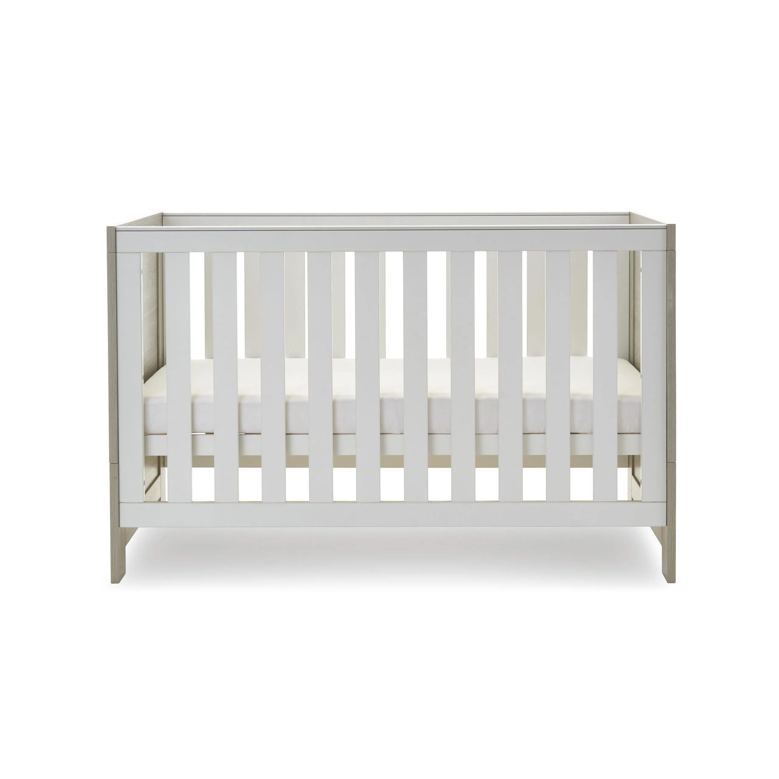 Nika 2 Piece Nursery Furniture Set - Grey Wash & White