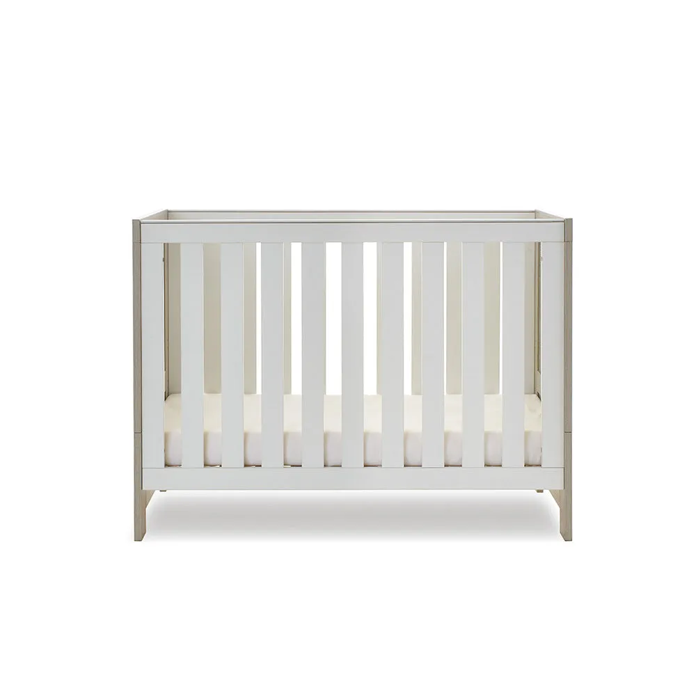 Nika Mini 2 Piece Nursery Room Set - Grey Wash & White