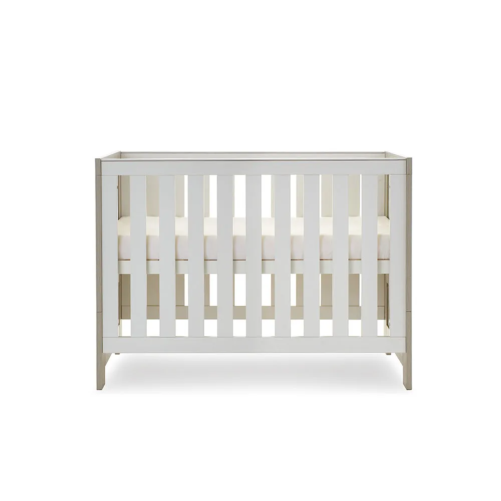 Nika Mini 2 Piece Nursery Room Set - Grey Wash & White