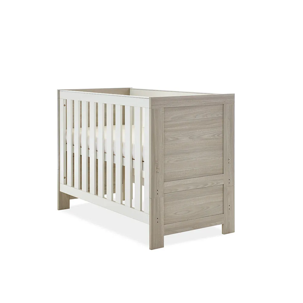 Nika Mini 2 Piece Nursery Room Set - Grey Wash & White