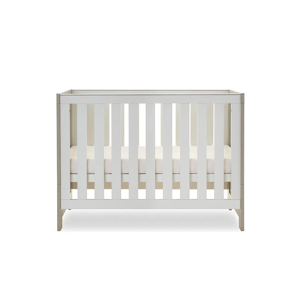 Nika Mini 2 Piece Nursery Room Set - Grey Wash & White