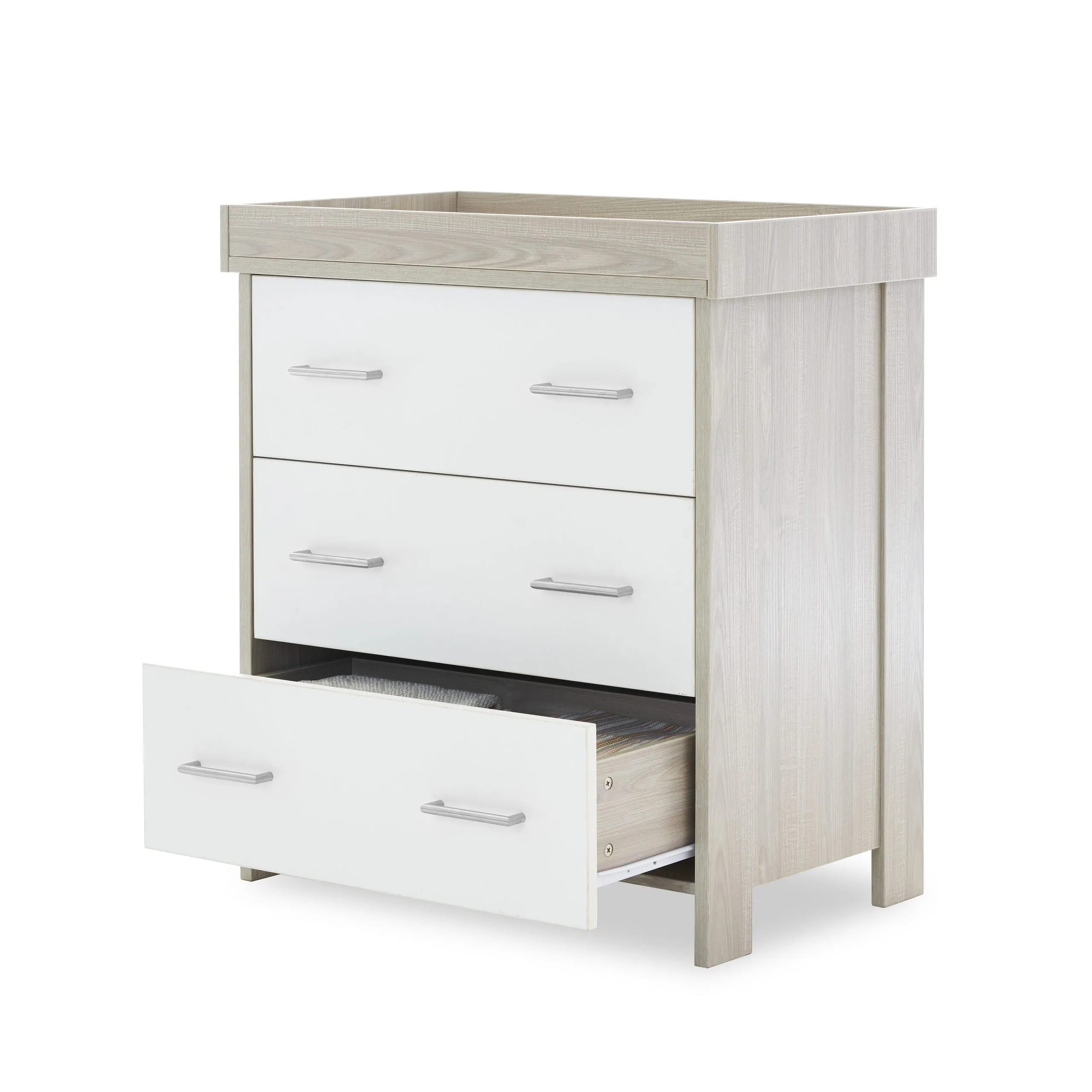 Nika Mini 2 Piece Nursery Room Set - Grey Wash & White